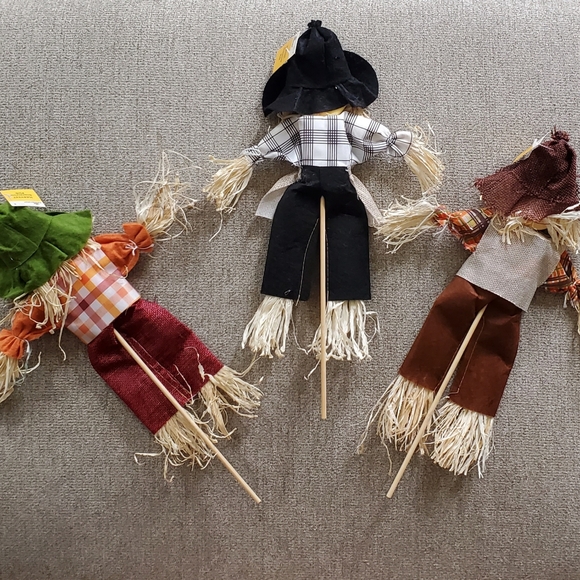 Set of 3 scarecrow picks - Picture 2 of 2